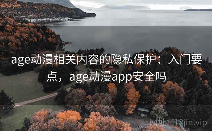 age动漫相关内容的隐私保护：入门要点，age动漫app安全吗