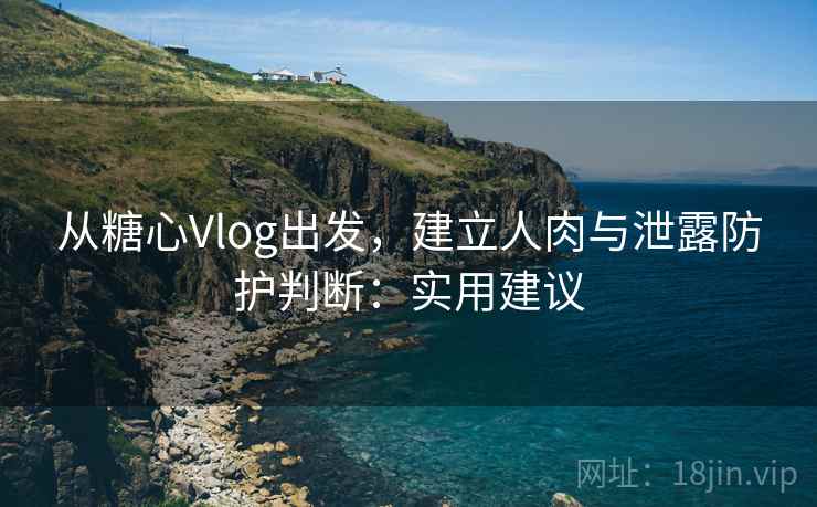 从糖心Vlog出发，建立人肉与泄露防护判断：实用建议