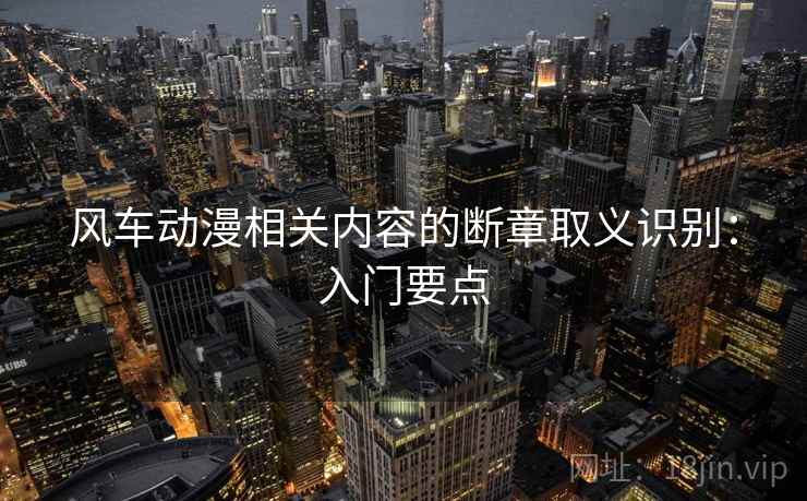 风车动漫相关内容的断章取义识别:入门要点 风车动漫相关内容的断章取义识别:入门要点