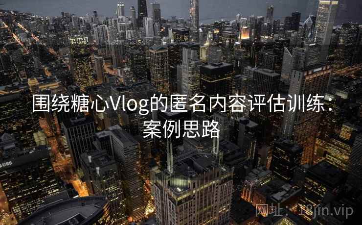 围绕糖心Vlog的匿名内容评估训练：案例思路